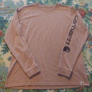 Carhartt Dusty Pink Long Sleeve Tee Sz M Original Fit